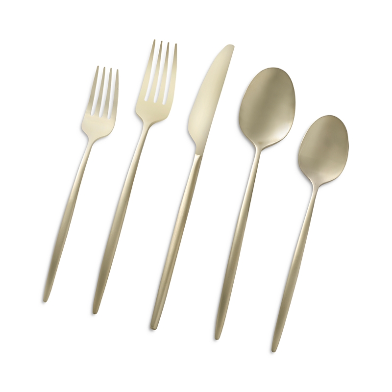 Cambridge Silversmiths Gaze Satin 20-piece Flatware Set, Service For 4 In Champagne