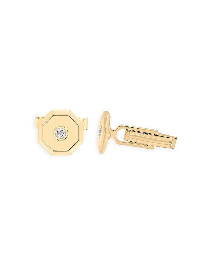 Bloomingdale's Men's Diamond Cufflinks in 14K Yellow Gold, 0.20 ct. t.w