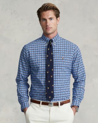 polo button down plaid