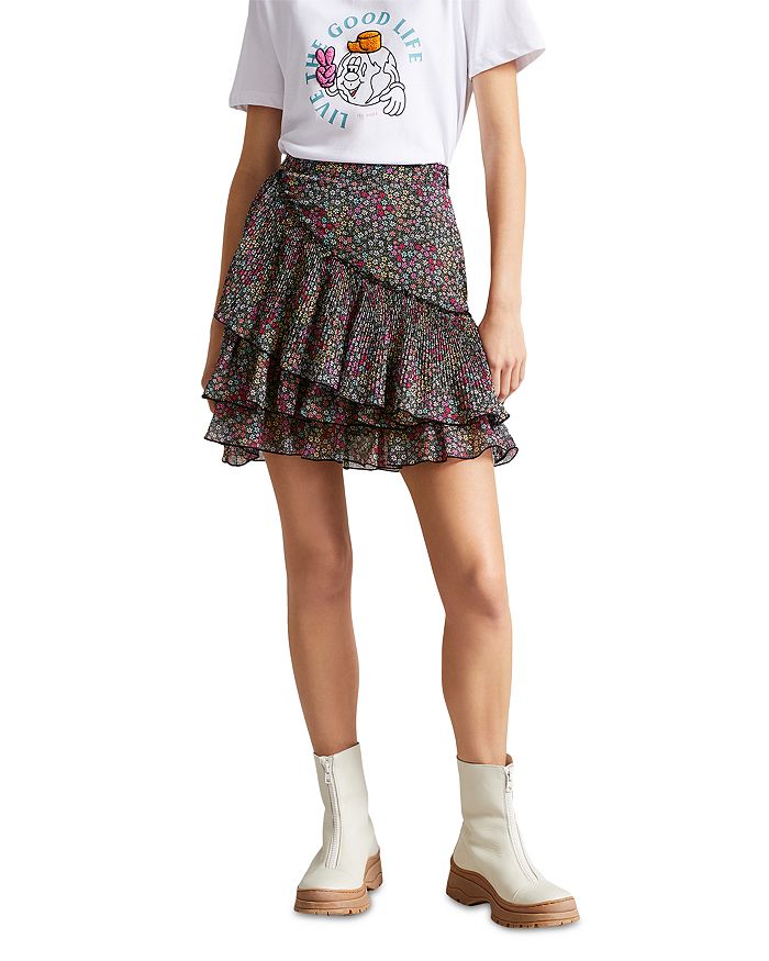 Ted baker floral mini skirt clearance