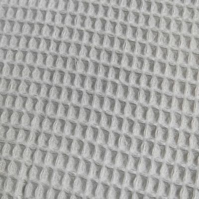 Marled Waffle Grey Shower Curtain