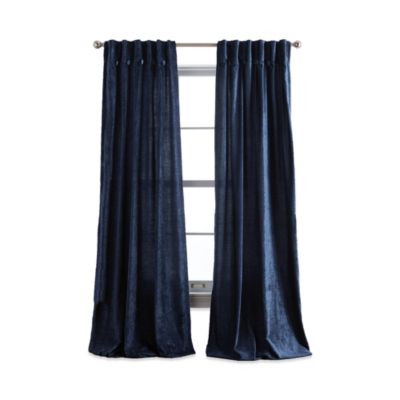 Classic Chenille 84&amp;quot; x 32&amp;quot; Inverted Pleat With Button Curtain Panel, Pair