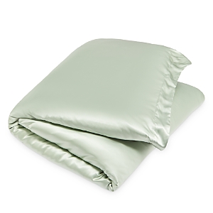 Gingerlily Silk Solid Duvet Cover, King In Sage