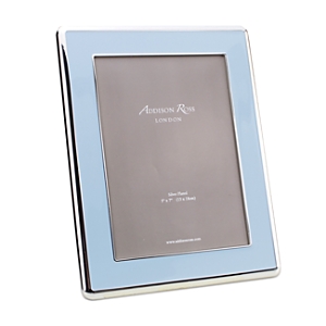 Addison Ross Curved Enamel Picture Frame, 4 X 6 In Blue