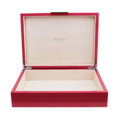 Faux Shagreen Lacquer Box - Large