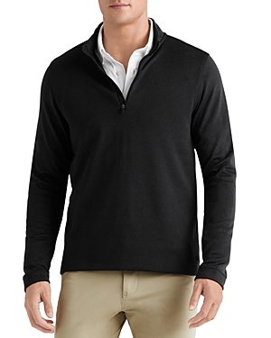 Shop Rhone Commuter Quarter Zip Sweater In Black