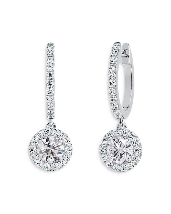 De Beers Forevermark Center of My Universe® Pavé Diamond Huggies with ...