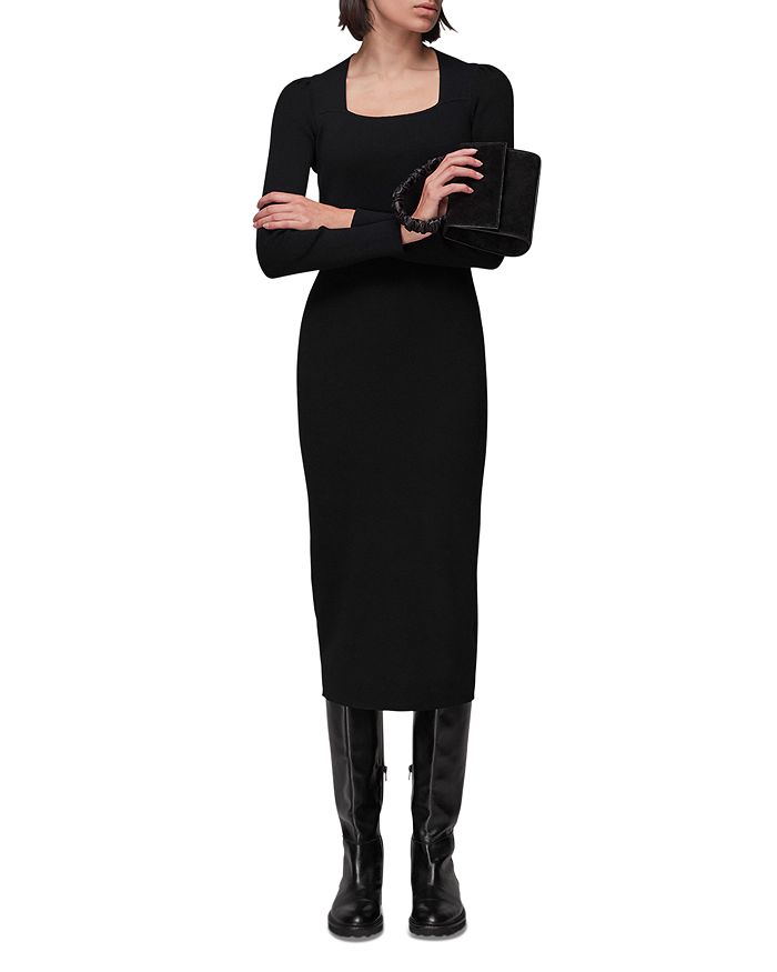 Whistles Square Neck Knit Dress Bloomingdale's