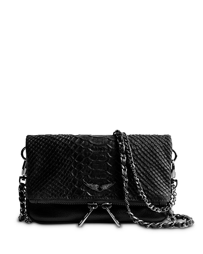 Zadig & Voltaire ROCK NANO GRAIN Clutch bags in Black at  (423013)