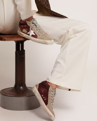 Women's Mid Star Glitter Sneakers