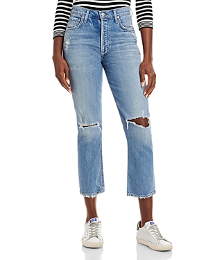 Citizens of Humanity Charlotte Crop High Rise Jeans in Morning Light