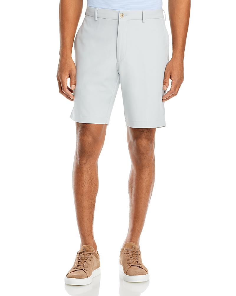 Peter Millar Salem High Drape Performance Shorts In British Gray