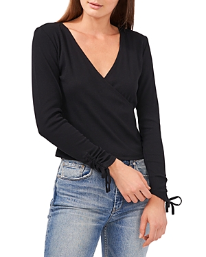 1.STATE FAUX WRAP TOP