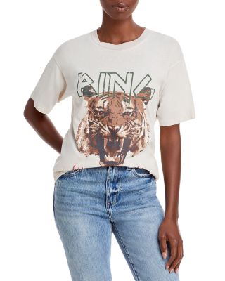 【新品タグ付】ANINE BING アニービン　TIGER　Tシャツ tiger_tee_-_stone-ss22-