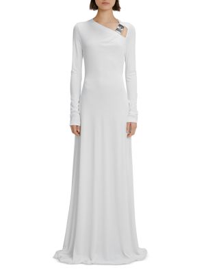 embellished jersey gown