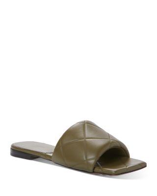 bottega veneta quilted leather slides