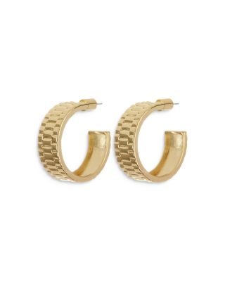 Luv Aj - Timepiece Hoop Earrings