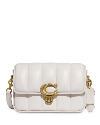 white crossbody coach