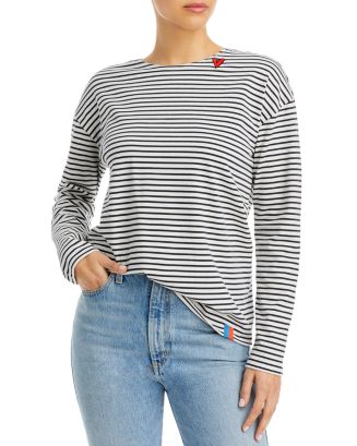 KULE - top THE BOYFRIEND Long sleeved striped shirt