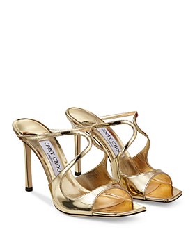 fællesskab mel Håndskrift Gold High Heel Sandals For Women - Bloomingdale's