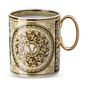 Shop Versace Barocco Mosaic Mug With Handle In Multi