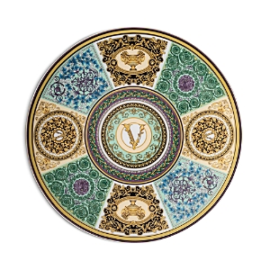 Shop Versace Barocco Mosaic Service Plate In Multi