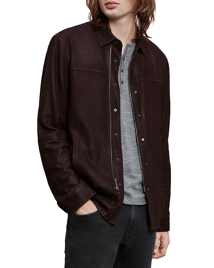 John varvatos shop suede shirt jacket