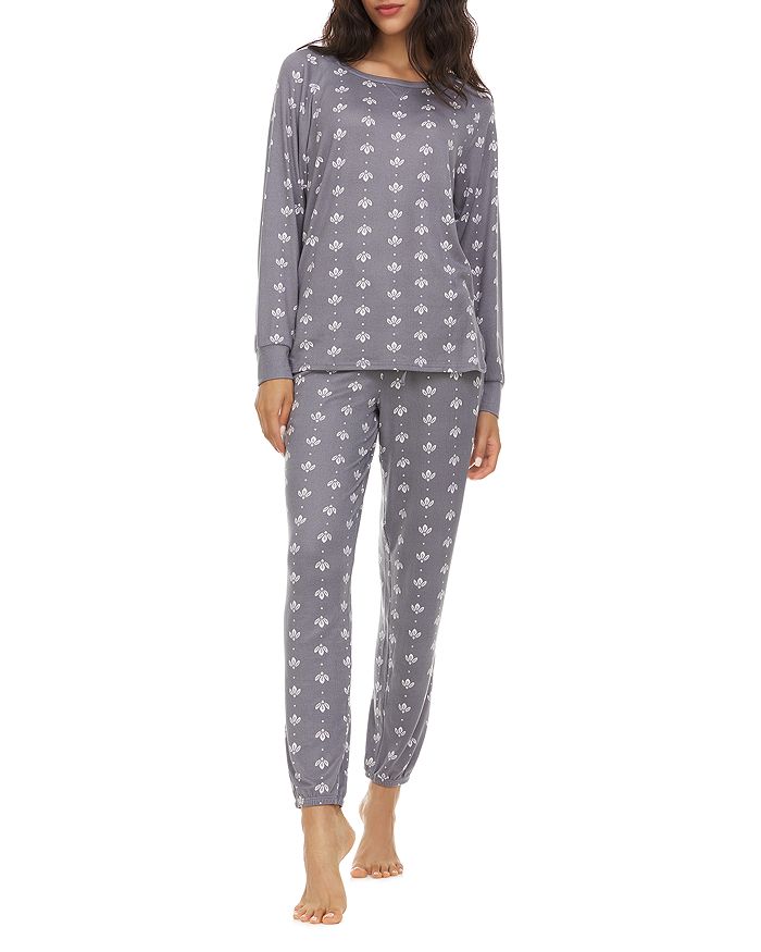Flora Nikrooz Marian Printed Dreamy Sweater Knit Pajama Set Bloomingdale S