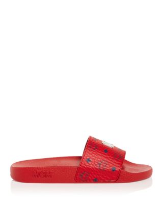 MCM Women's Visetos Slide Sandals | Bloomingdale's