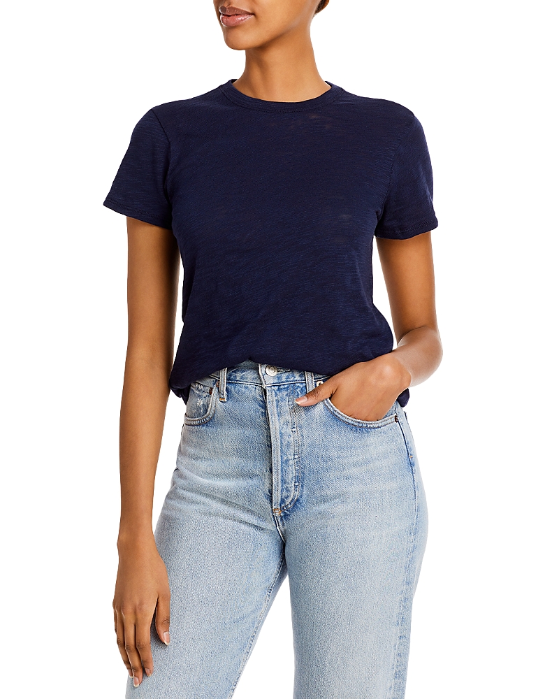 Atm Anthony Thomas Melillo Schoolboy Cotton Crewneck Tee In Midnight