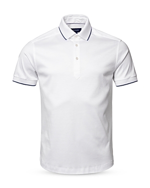 Shop Eton Contemporary Fit Jersey Polo In White