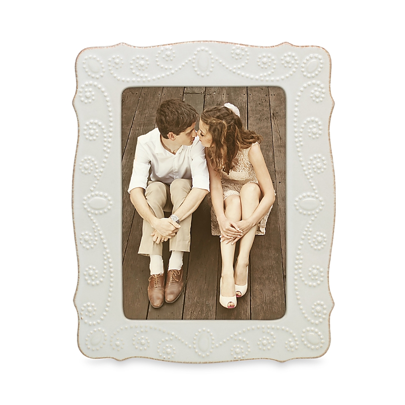 Lenox French Perle Picture Frame, 5 X 7 In White