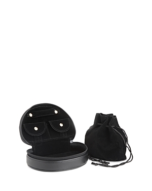 Royce New York Leather Jewelry Case In Black