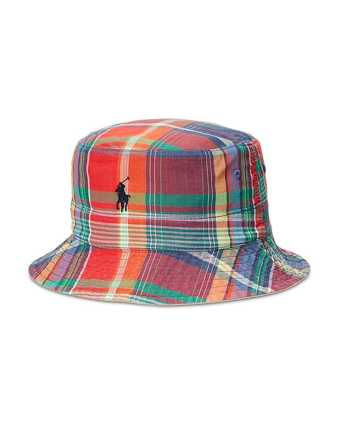 Polo Ralph Lauren Cotton Reversible Madras Bucket Hat | Bloomingdale's