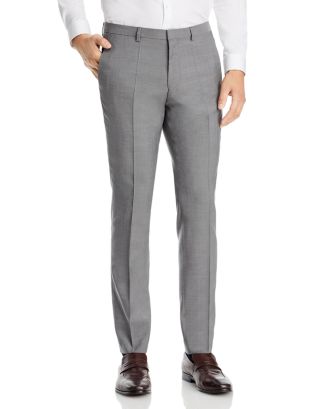 HUGO Hesten Textured Solid Extra Slim Fit Suit Pants | Bloomingdale's