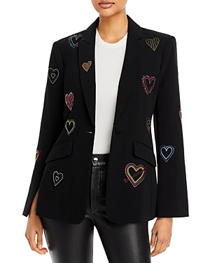 CINQ À SEPT CINQ A SEPT HEART CHEYENNE EMBELLISHED BLAZER