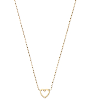 Bloomingdale's Made in Italy Open Heart Pendant Necklace in 14K Yellow Gold, 18 - 100% Exclusive