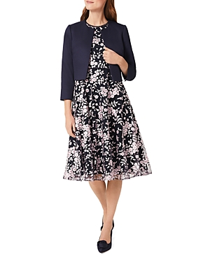 Hobbs London Petite Elize Jacket In Midnight Navy
