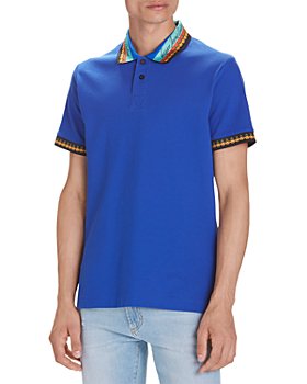 Versace Jeans Couture - Garland Baroque Print Collar Regular Fit Polo
