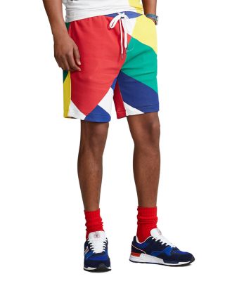 polo color block shorts