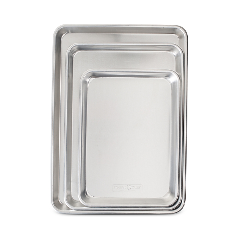 Nordic Ware Baker's Delight Aluminum Baking Pans, Set Of 3 In Silver