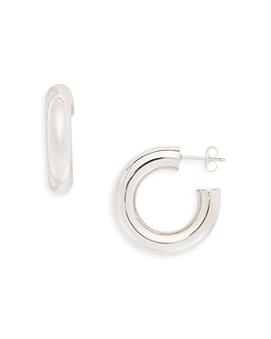 Argento Vivo Tubular Hoop Earrings In Silver