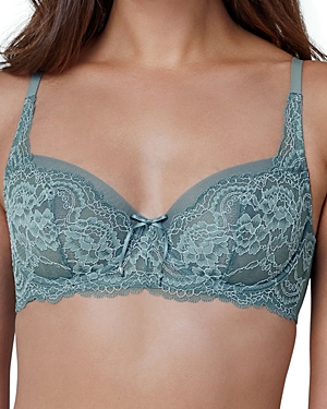 Skarlett Blue 'minx' Unlined Lace Demi Underwire Bra In Antique Glass/mist