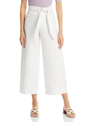 vince tie front crop wide pant