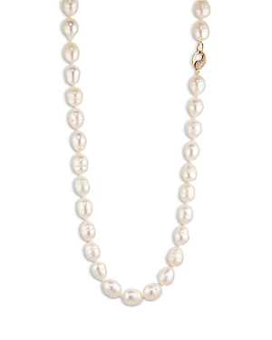 Nadri Pave Clasp Cultured Freshwater Baroque Pearl All Around Collar Necklace, 18 In Gold