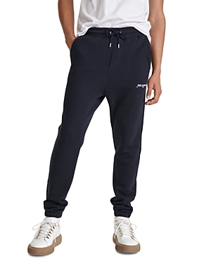 The Kooples What Is Logo Jogger Trousers In Navy