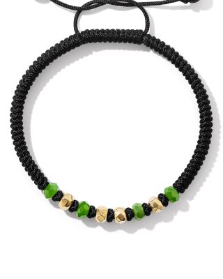 Fortune Woven Bracelet with 18K Yellow Gold, 5.5mm