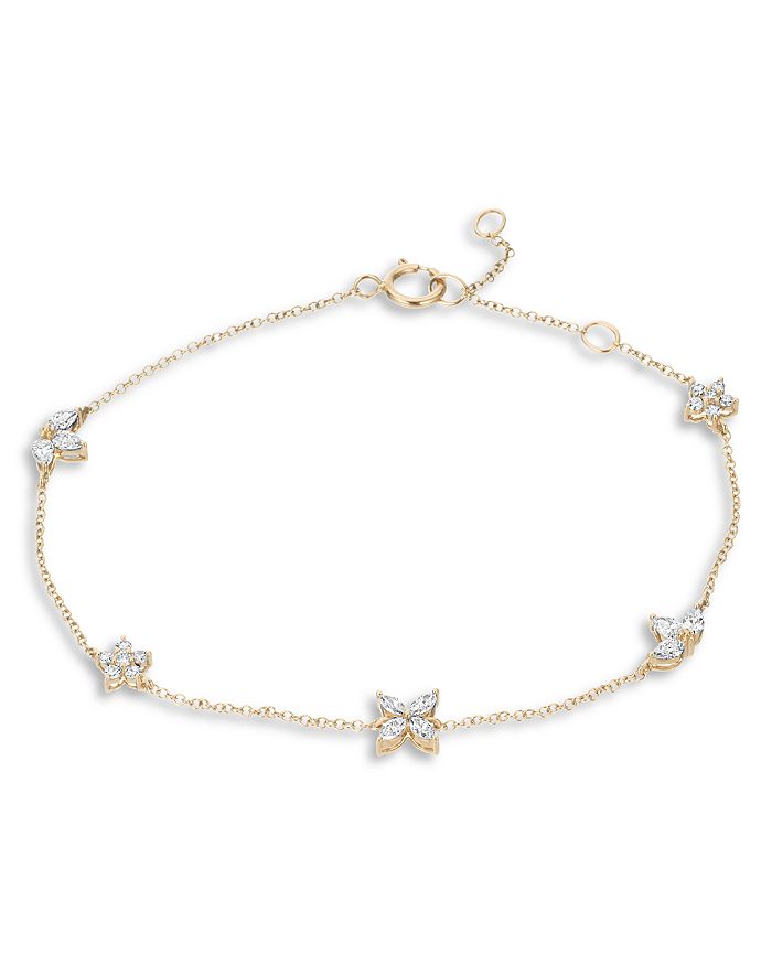 Adina Reyter 14K Yellow Gold Paris Diamond Marquise Round Cut