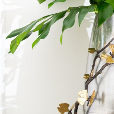 Butterfly Ginkgo Centerpiece Vase