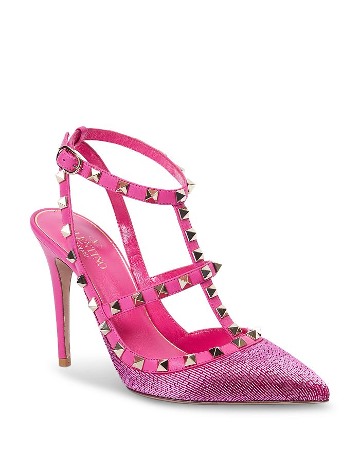 berolige Slik Fare Valentino Garavani Women's Studded High Heel Sandals | Bloomingdale's